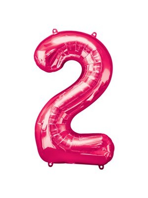 BALÃO PINK NUMERO 2